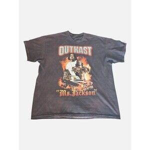 OutKast Ms Jackson Graphic Band Tee S/M Hip Hop Rap Vintage Style
